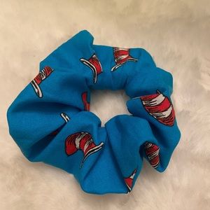Buy 2/$12 Hand made scrunchie, cat in the hat